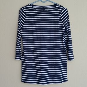 Duluth Trading Lightweight Longtail Shirt Striped Medium